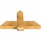 Ekena Millwork Eugene Rough Sawn Timber Gable Bracket, Western Red Cedar, 36"W x 21"H x 4"D x 6"F, 14/12 Pitch GBW036X21X0406EUG00RWR - alternate 4